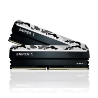 GSKILL 16GB (2X8GB) SniperX Gri Kamuflaj DDR4 3200Mhz CL16 Dual Kit Ram F4-3200C16D-16GSXWB - 1